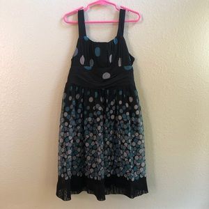 🧸6/$25 Hype girls black dot dress size 7